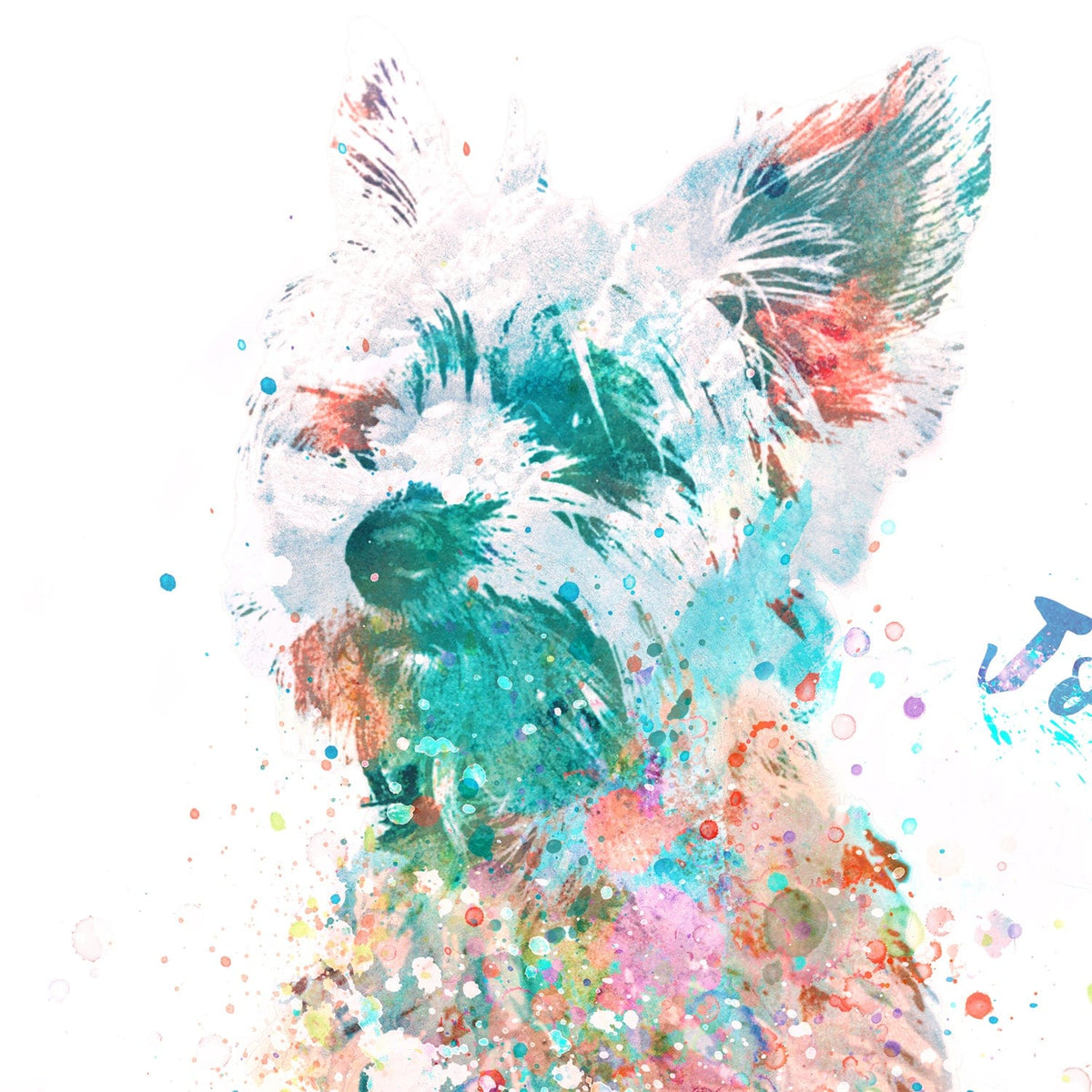 Personal-Prints art Yorkshire Terrier Watercolor Print