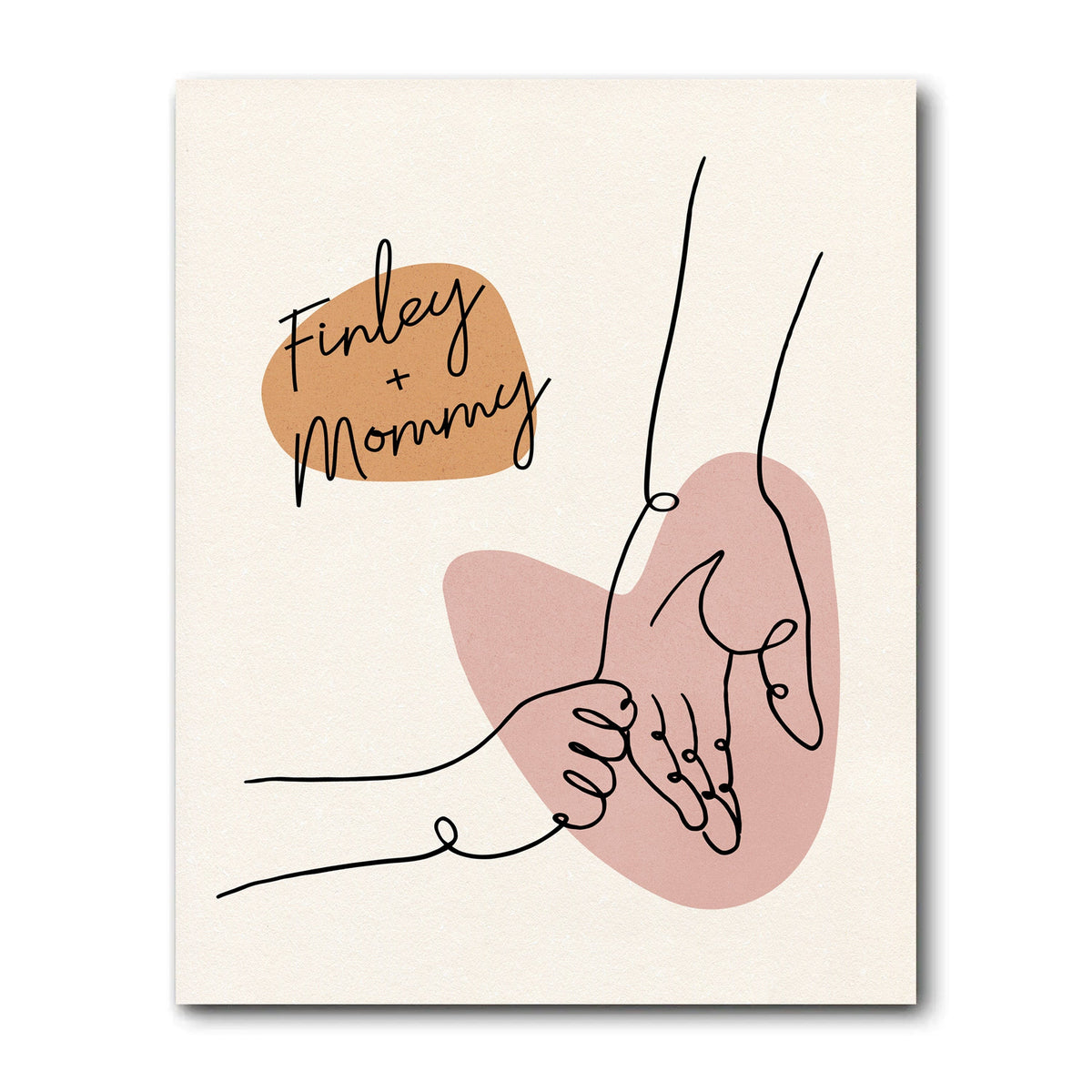 Personal-Prints art 11"x14" Block Mount You Hold My Hand and Heart
