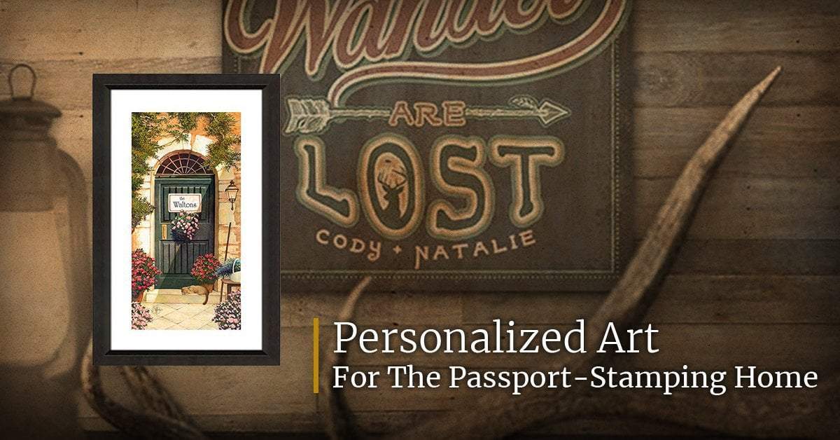 Personalized Art For The Passport-Stamping Home