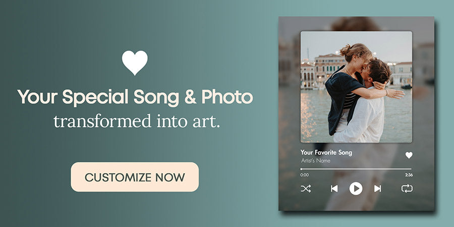 Your special song and photo transformed into art