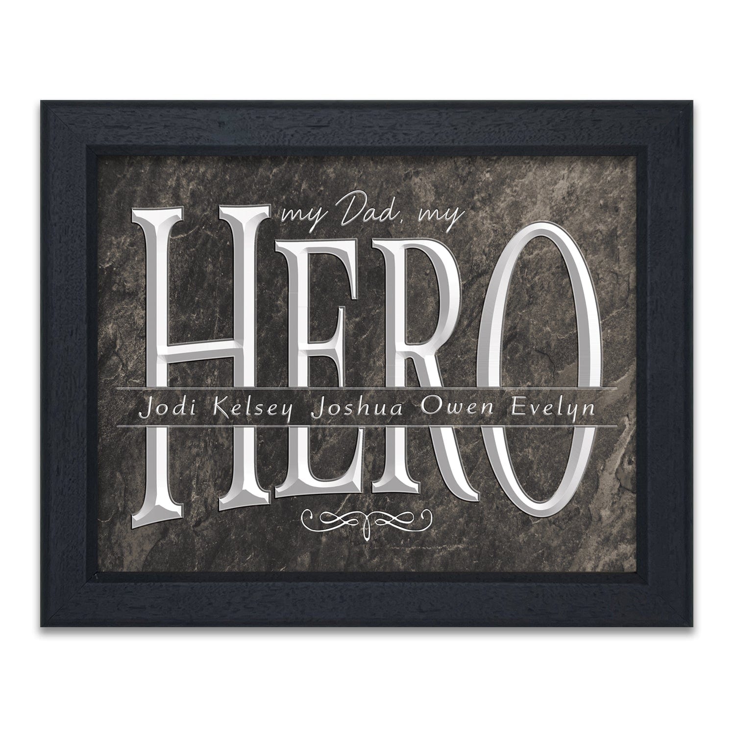 My Dad My Hero Personalized Gift for Dad from Personal Prints