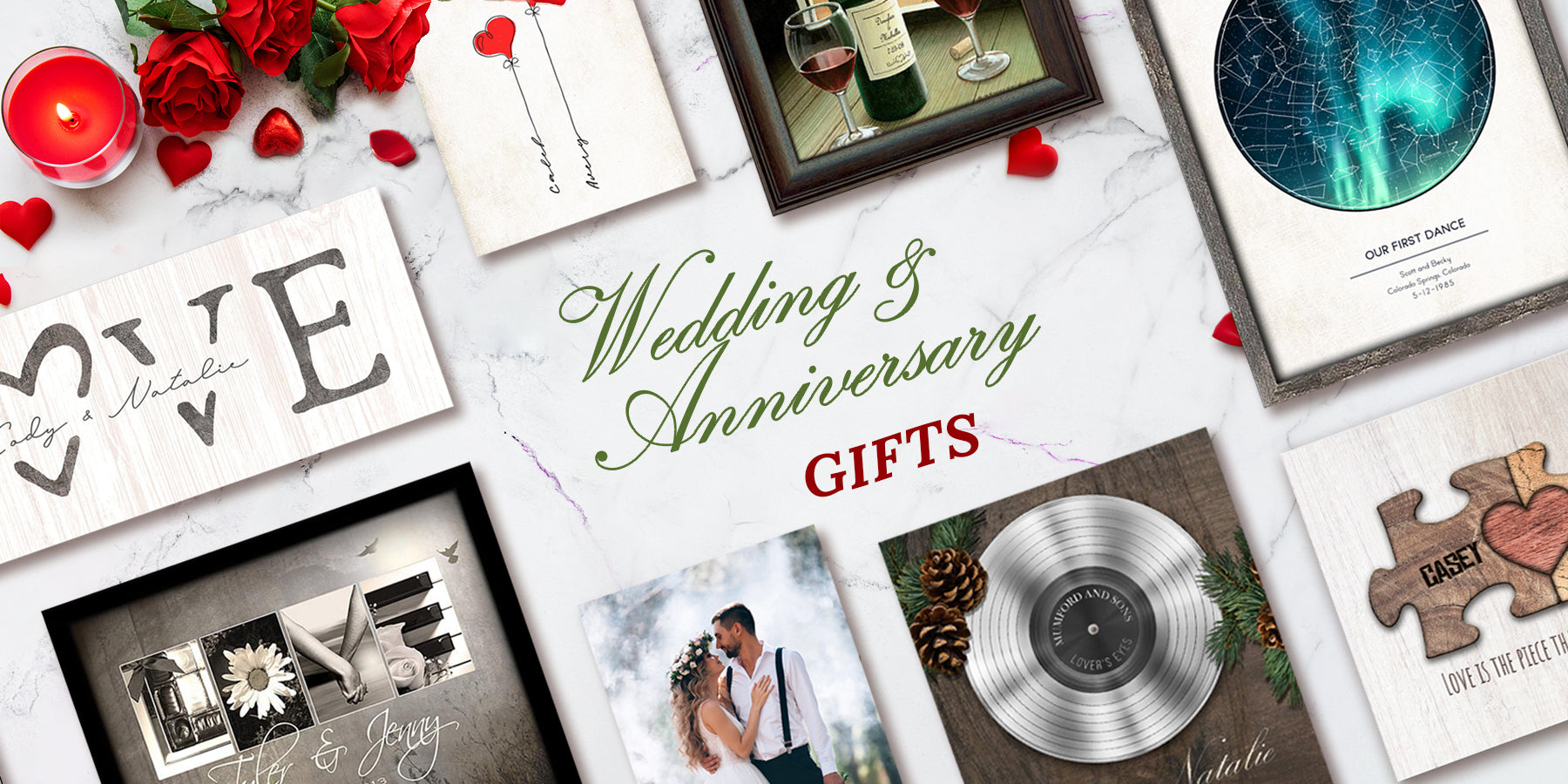 Romantic Gifts for Weddings & Anniversaries