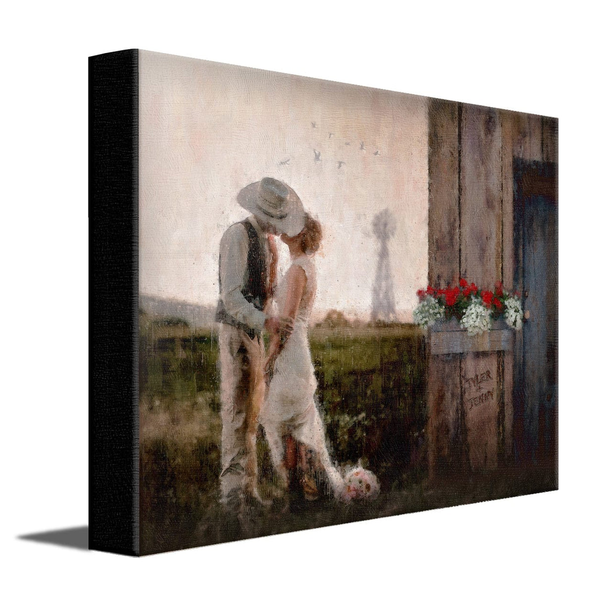 Personal-Prints art 11&quot;x14&quot; Stretched Canvas A Country Romance