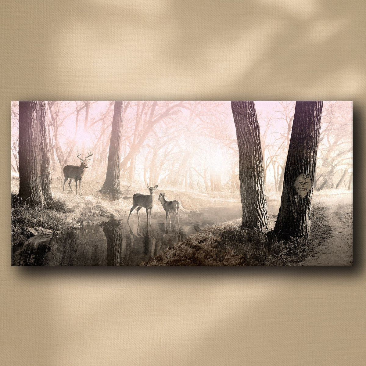 Personal-Prints art 16&quot;x32&quot; Stretched Canvas A Peaceful Morning