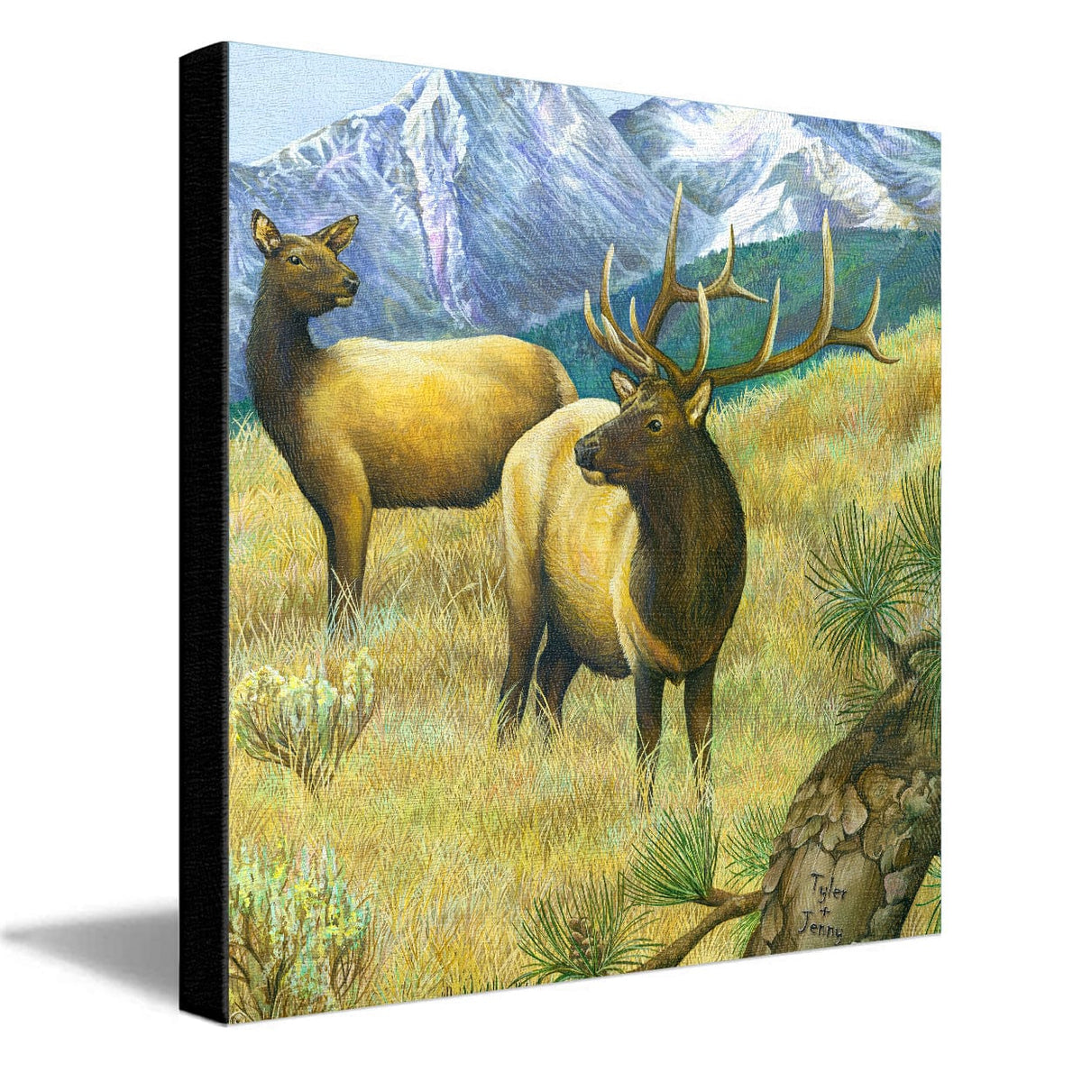 Personal-Prints art 16&quot;x16&quot; Stretched Canvas A Royal Couple