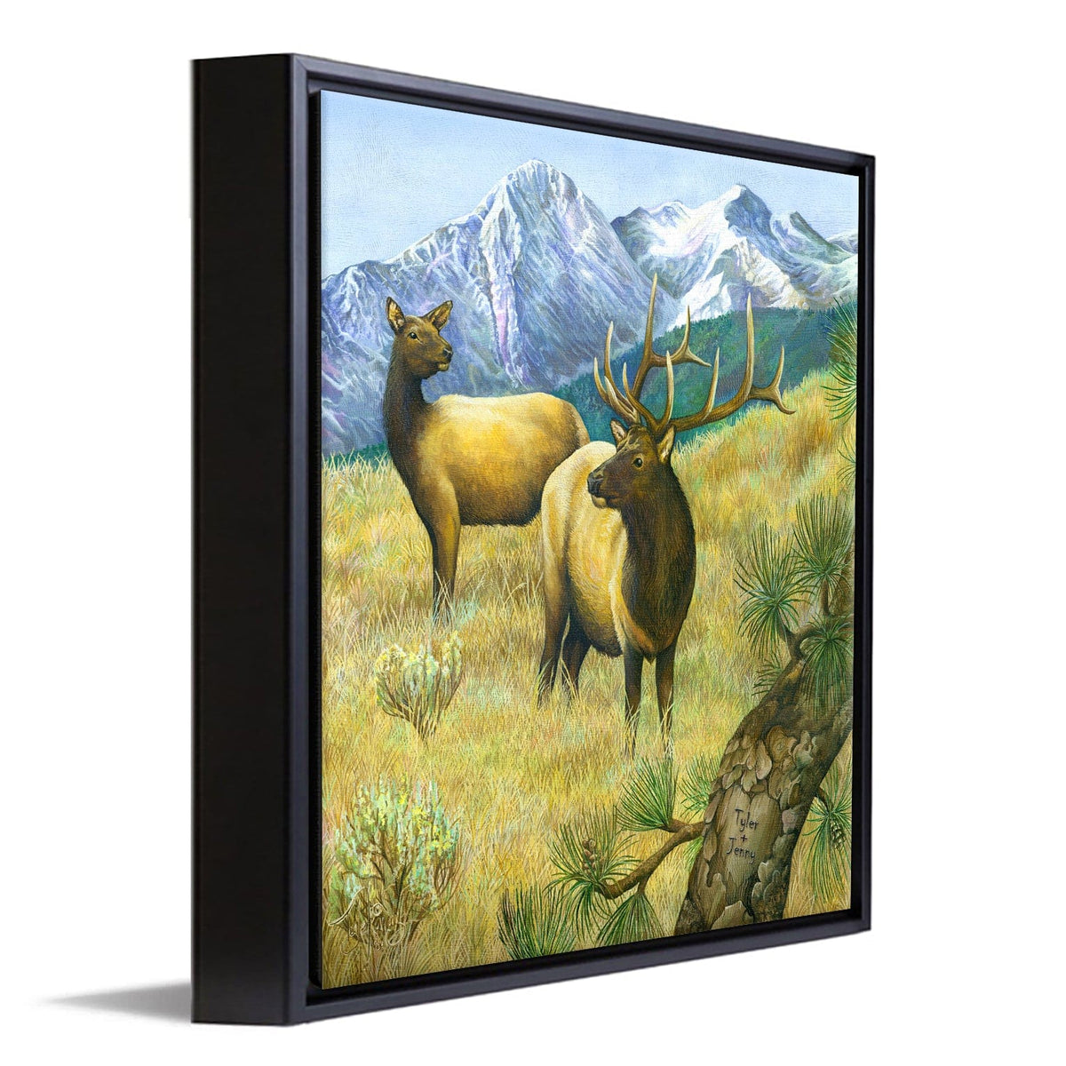 Personal-Prints art 14&quot;x14&quot; Float Framed Canvas A Royal Couple