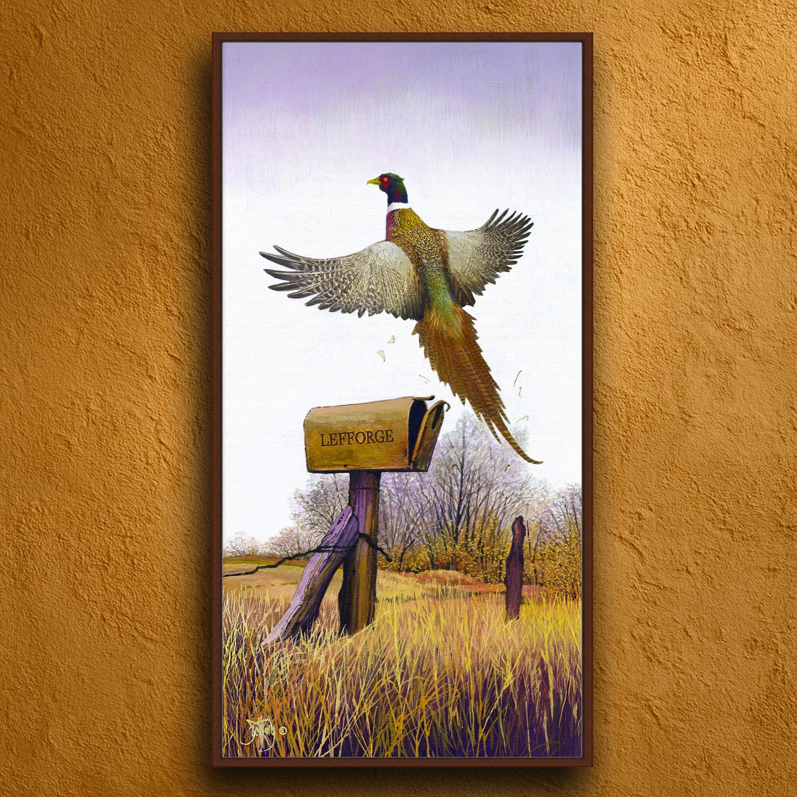 Personal-Prints art 16"x32" Float Framed Canvas Air Mail