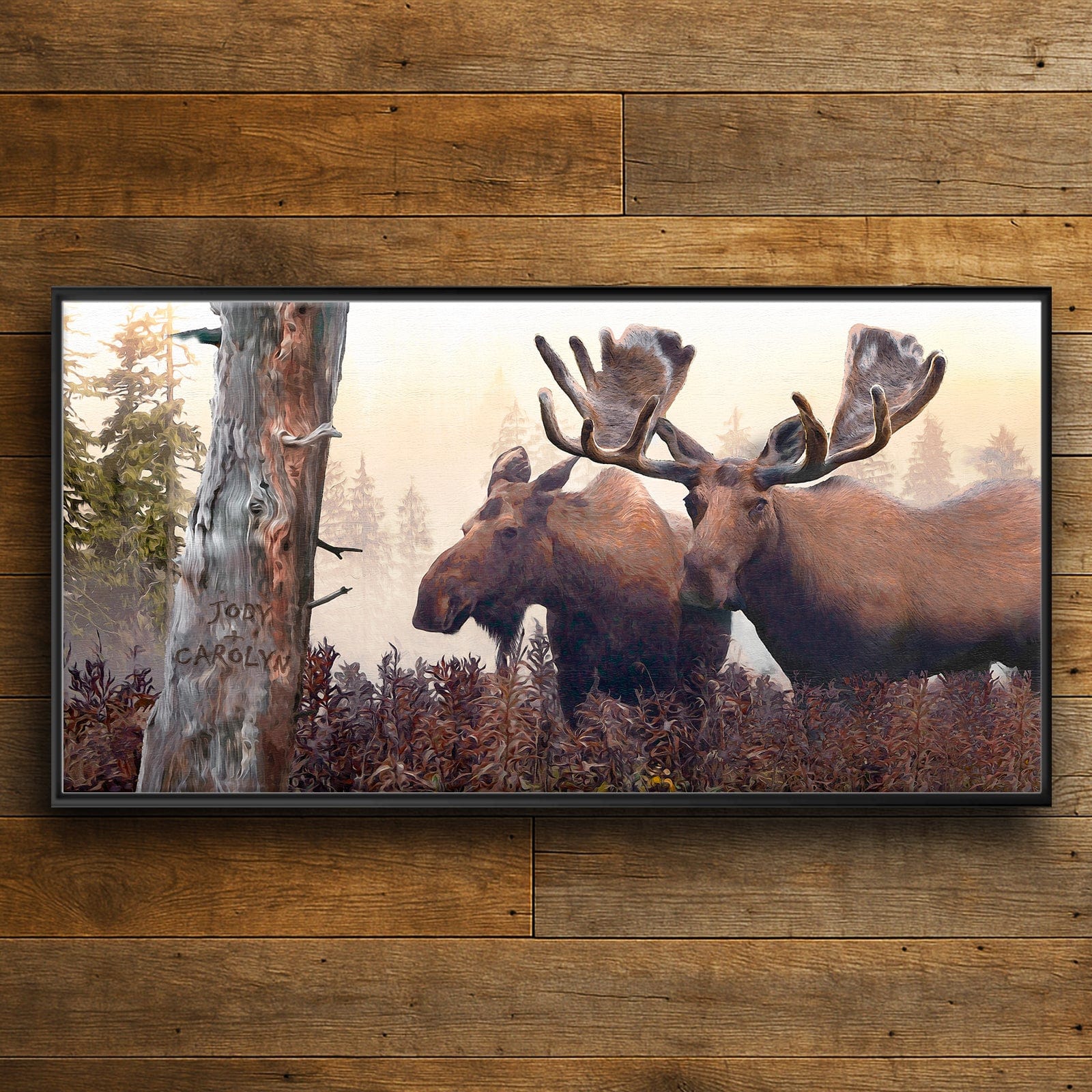 Personal-Prints art Alaskan Moose Pair