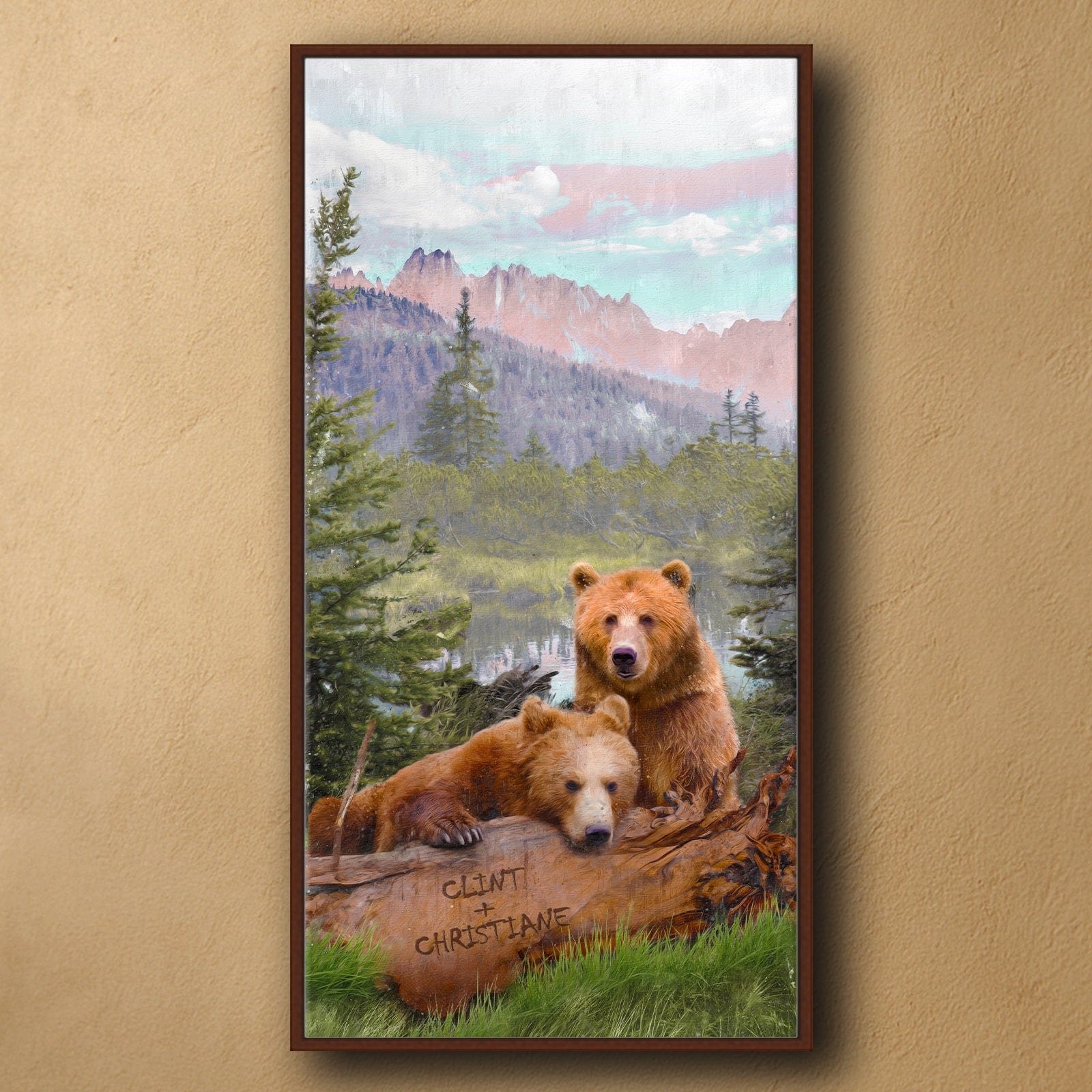 Personal-Prints art Alpine Lake Bears