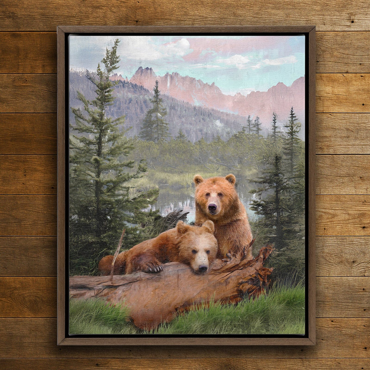 Personal-Prints art Alpine Lake Bears