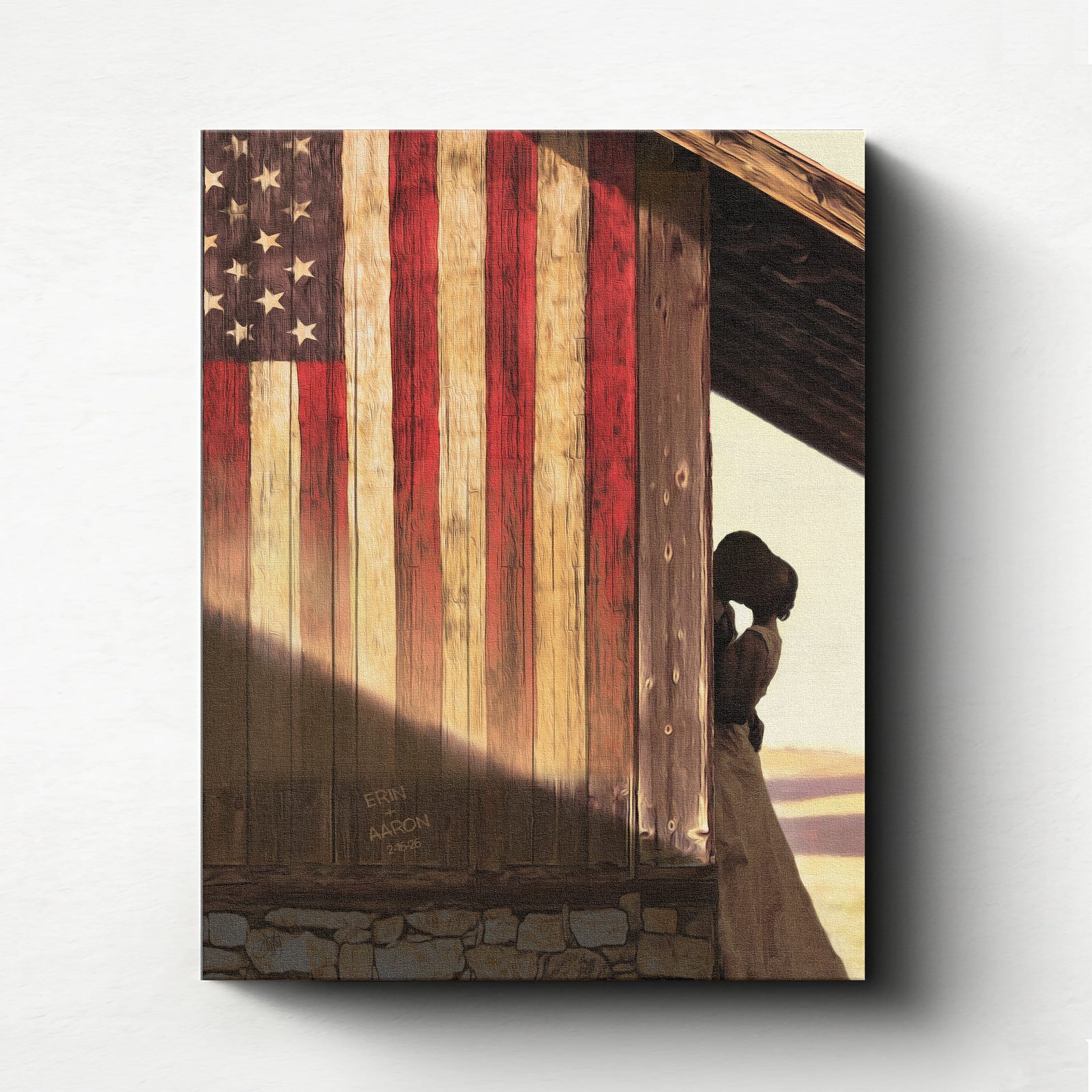 Personal-Prints art 11"x14" Stretched Canvas An American Romance