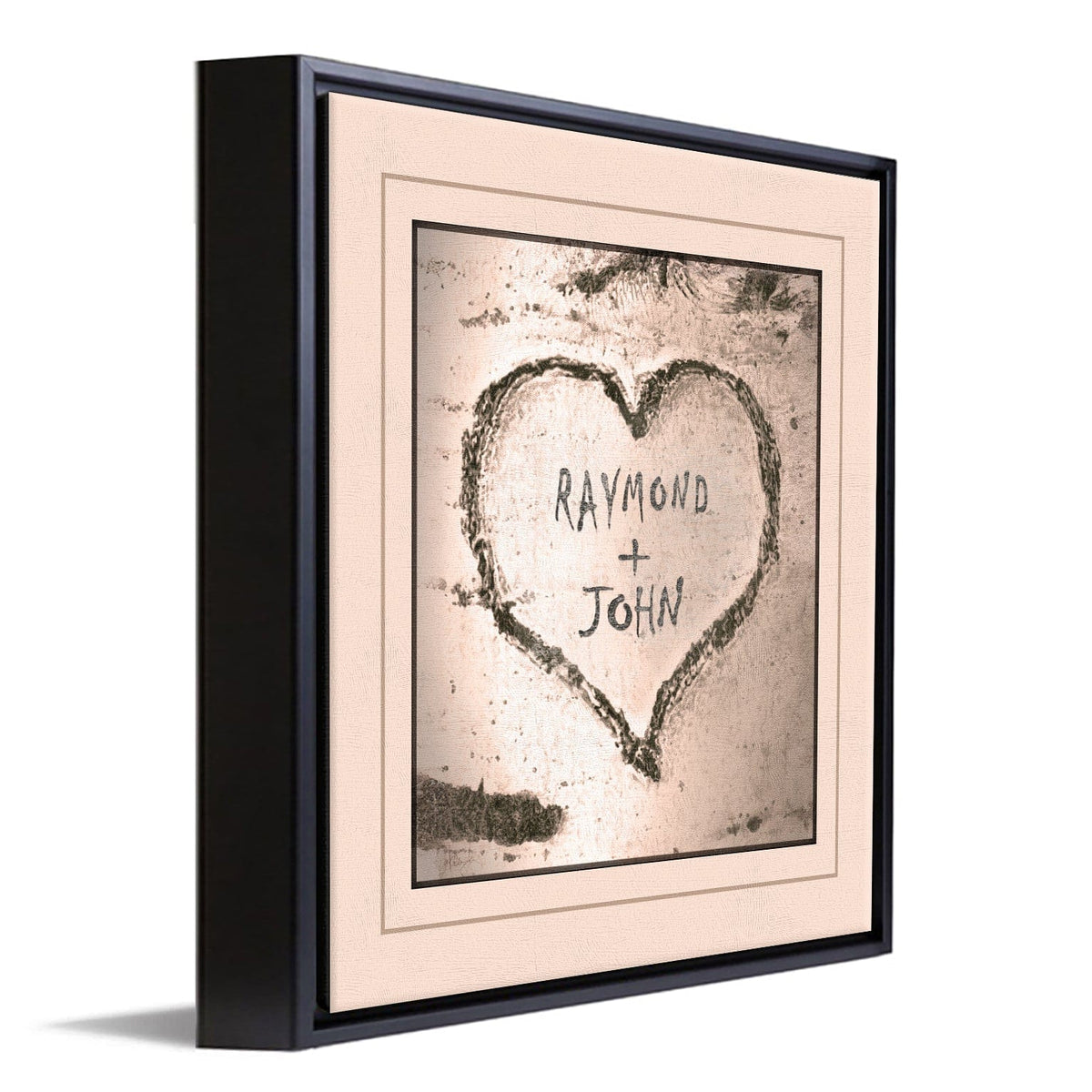 Personal-Prints art 14&quot;x14&quot; Float Framed Canvas Aspen Love
