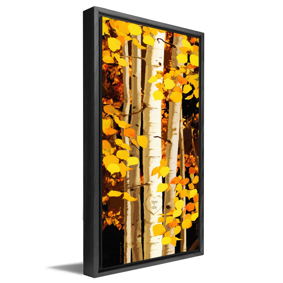 Personal-Prints art 16&quot;x32&quot; Float Framed Canvas Aspen - Personalized Art