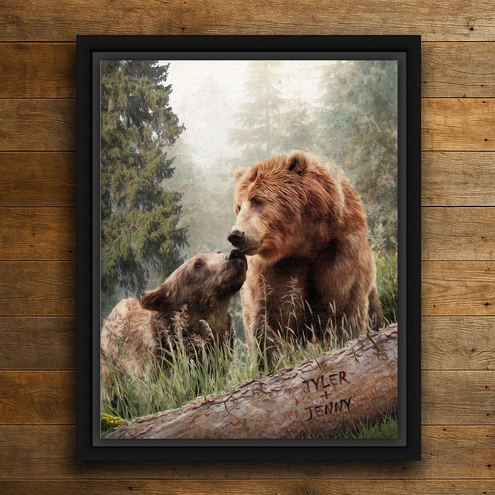 Personal-Prints art Back Country Bear Couple