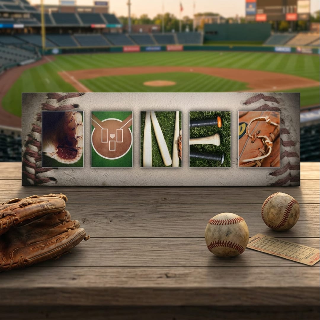 Personal-Prints art Baseball Name Art Print