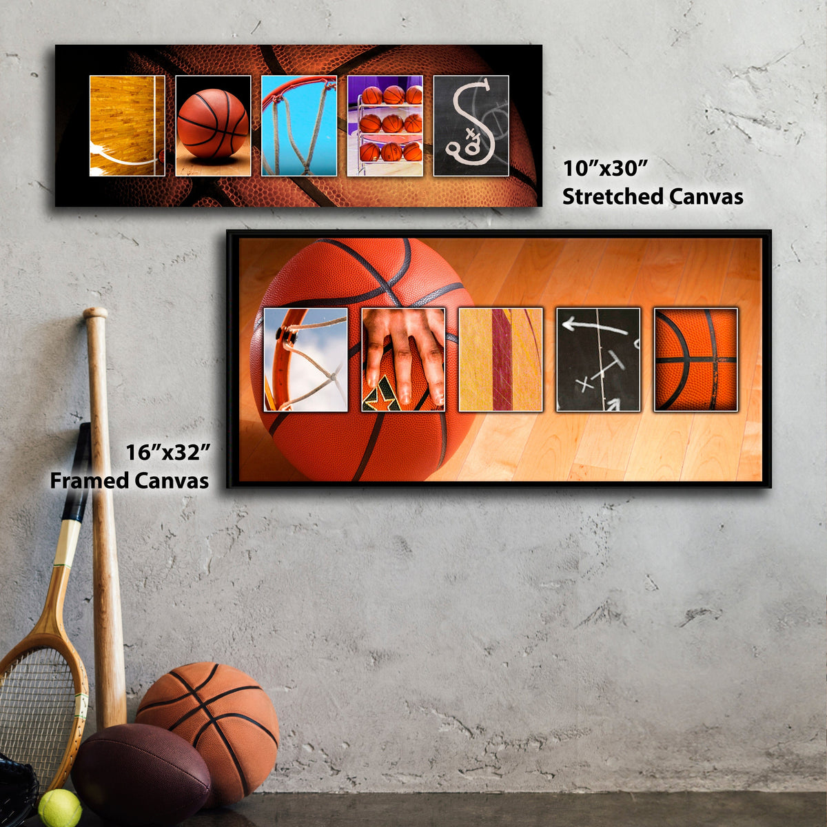 Personal-Prints art Basketball Letter Name Print