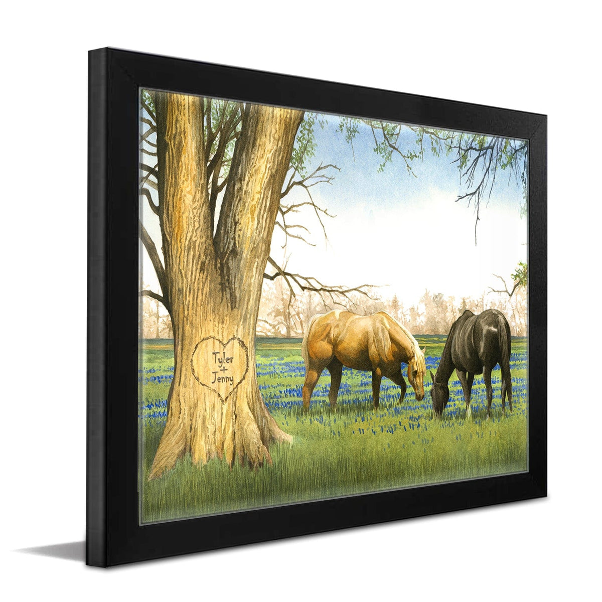 Personal-Prints art 11&quot;x14&quot; Framed Paper Print Bluebonnet Spring