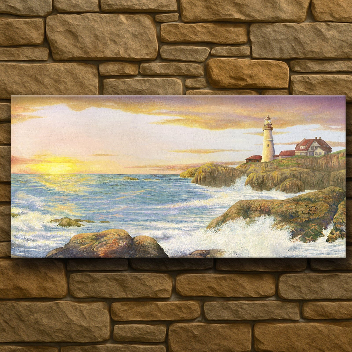 Personal-Prints art 16&quot;x32&quot; Stretched Canvas Breaking Dawn