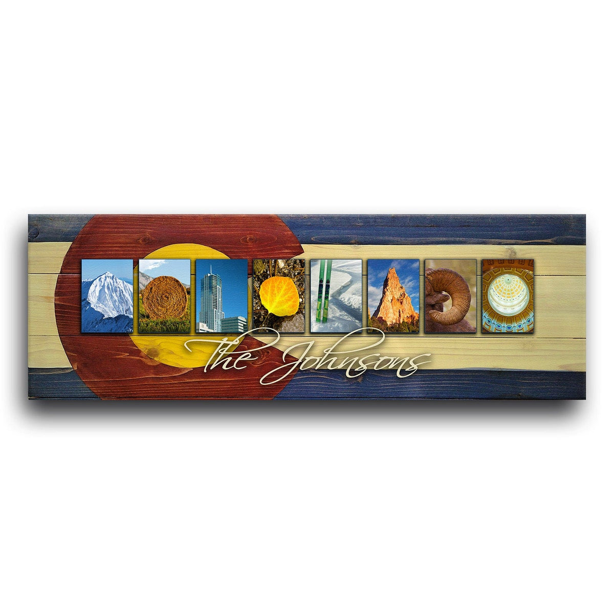 Personal-Prints art COLORADO - State Name Art
