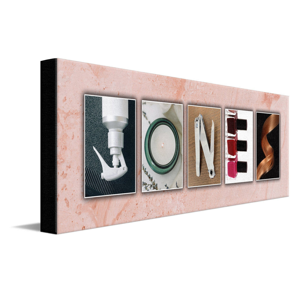 Personal-Prints art 10&quot;x30&quot; Stretched Canvas Cosmetology Name Art Print