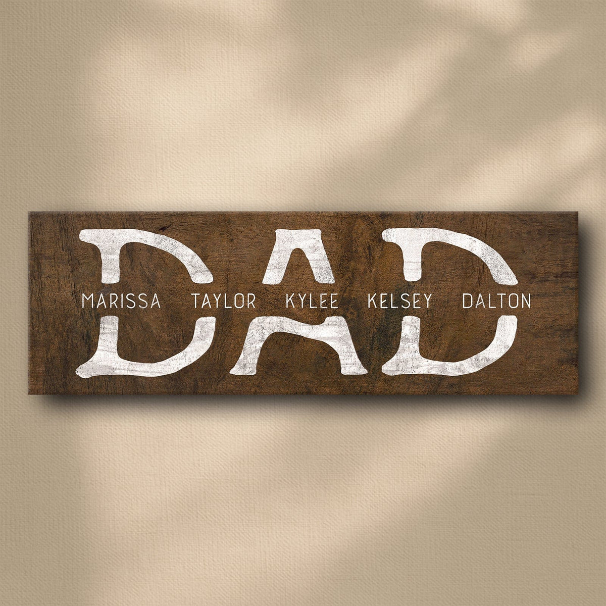 Personal-Prints art Dad &amp; Children Personalized Sign