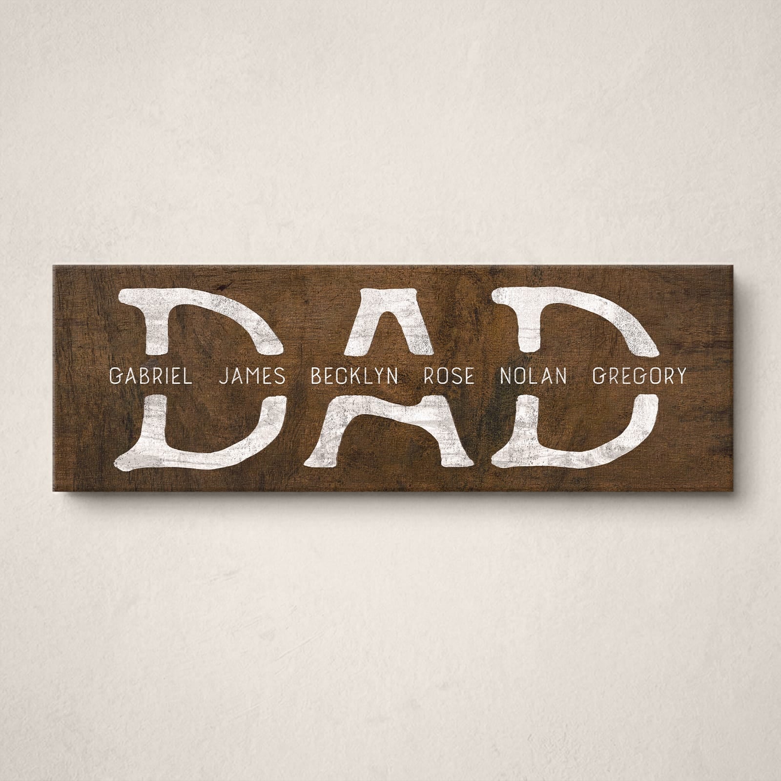 Personal-Prints art Dad & Children Personalized Sign