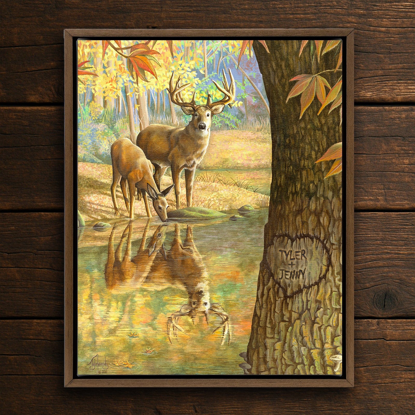 Personal-Prints art 20"x24" Float Framed Canvas Deer to My Heart