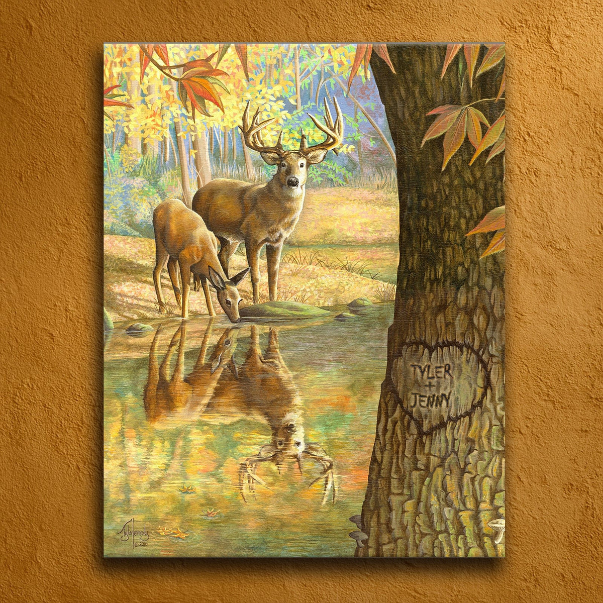 Personal-Prints art 16&quot;x20&quot; Stretched Canvas Deer to My Heart