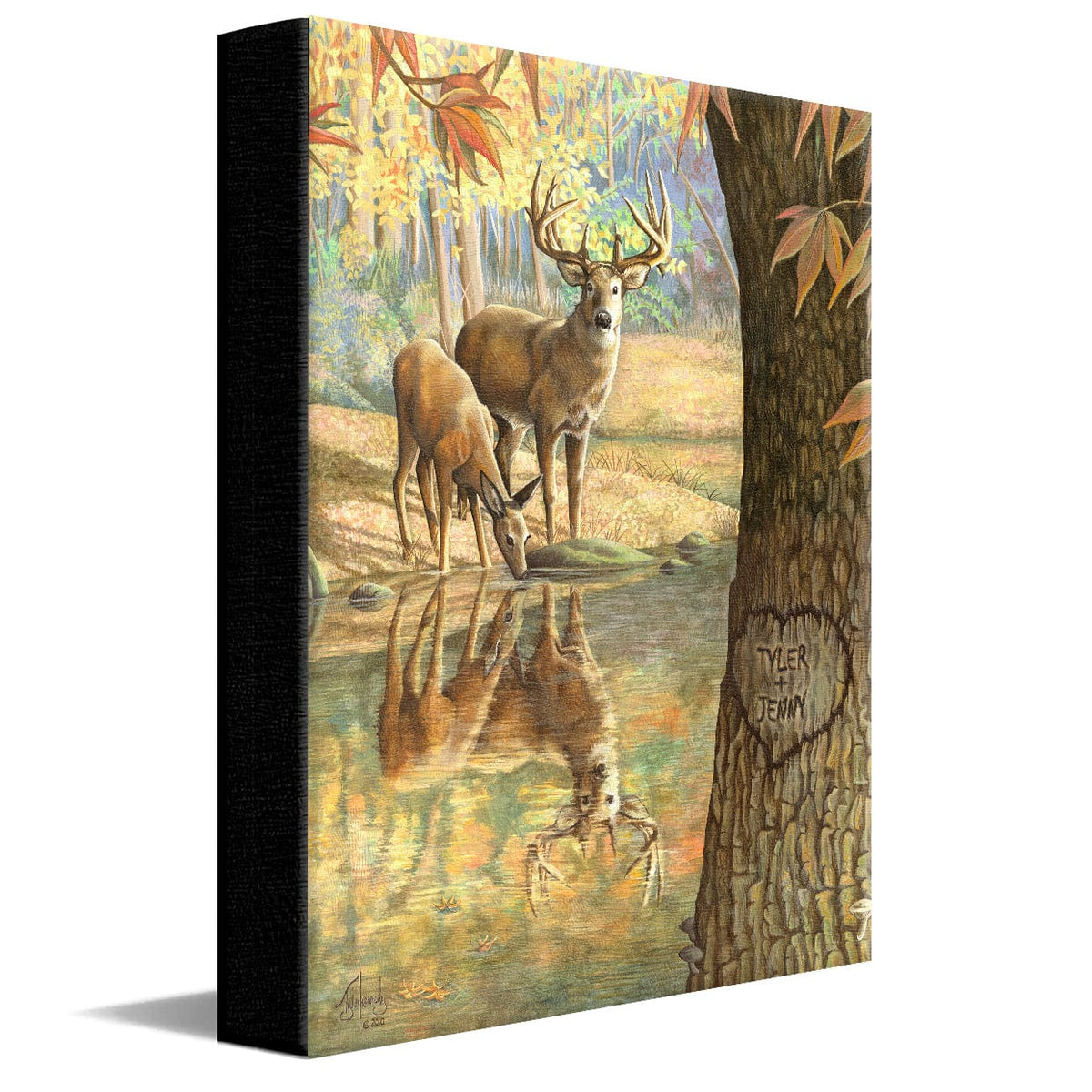 Personal-Prints art 11&quot;x14&quot; Stretched Canvas Deer to My Heart