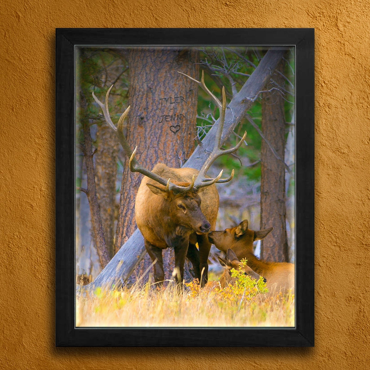 Personal-Prints art Elk Couple