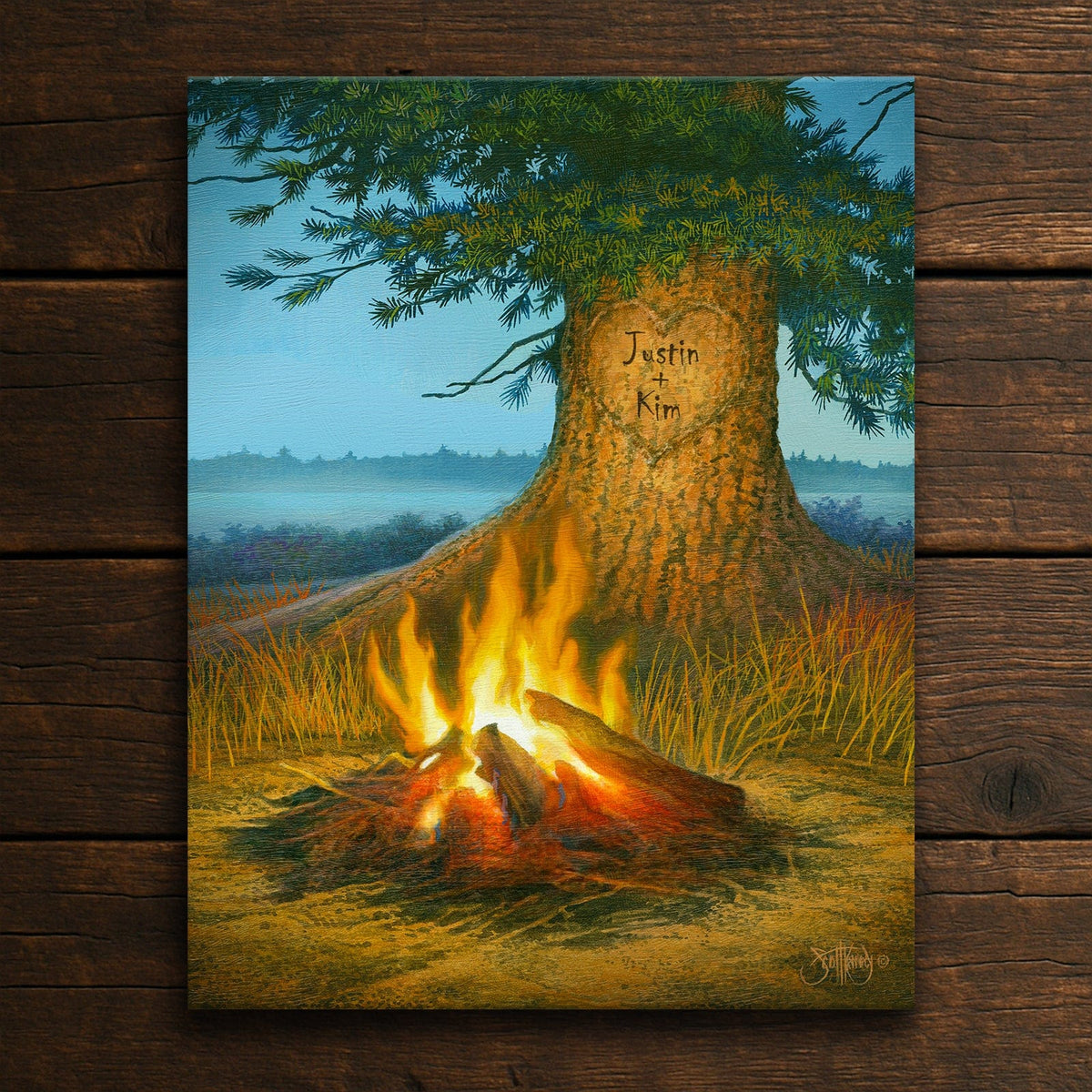 Personal-Prints art 11&quot;x14&quot; Stretched Canvas Evening Glow