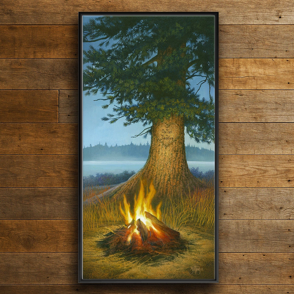 Personal-Prints art 16&quot;x32&quot; Stretched Canvas Evening Glow