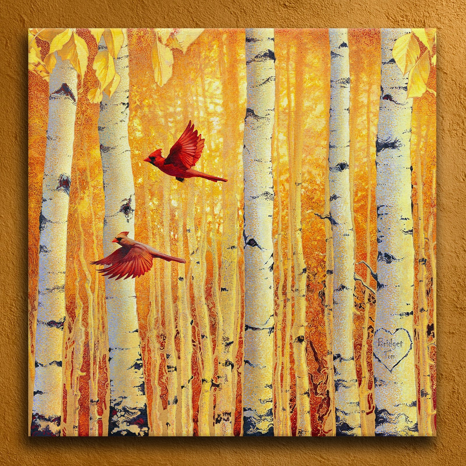 Personal-Prints art 32"x32" Stretched Canvas Fall In Love