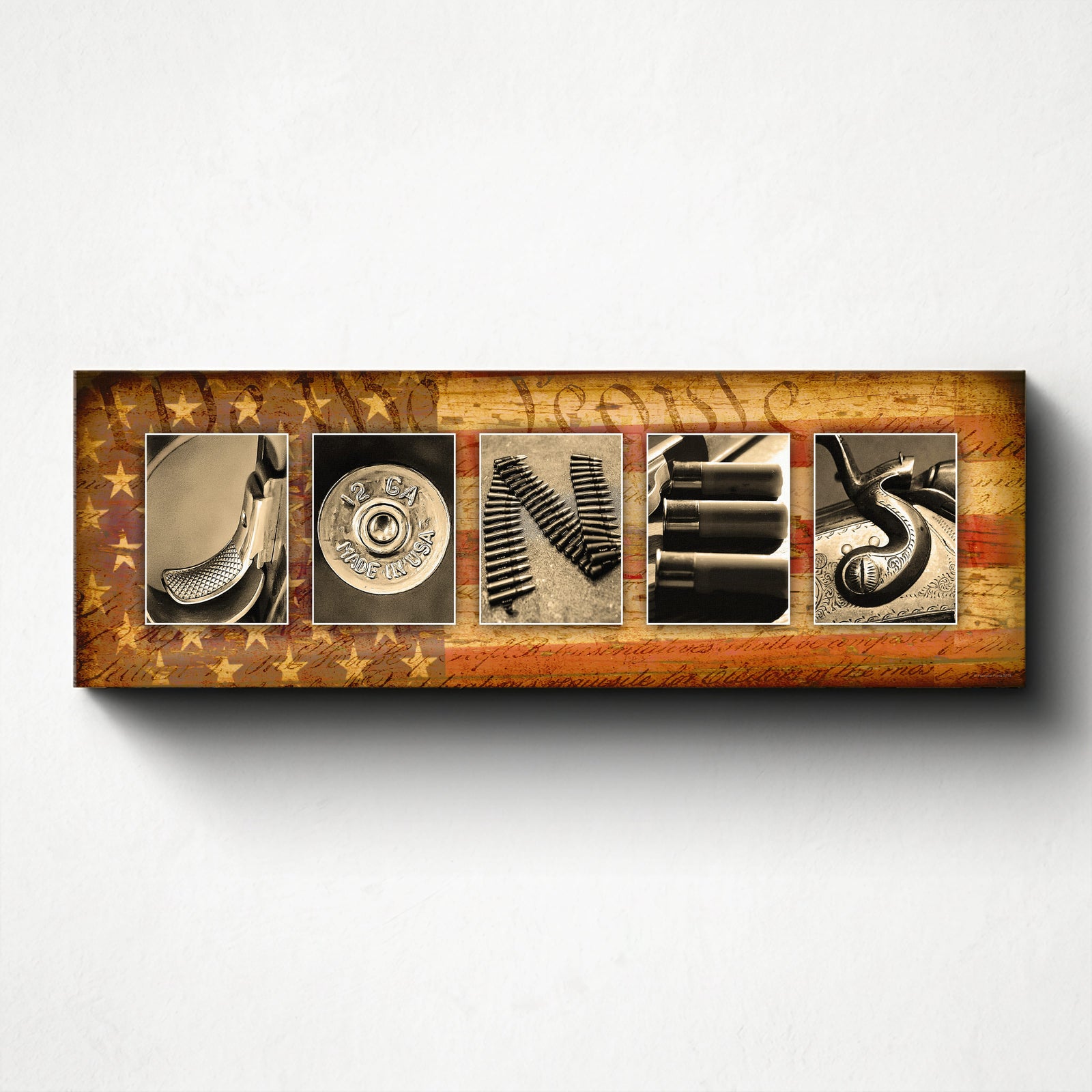 Personal-Prints art Firearm Guns Name Art