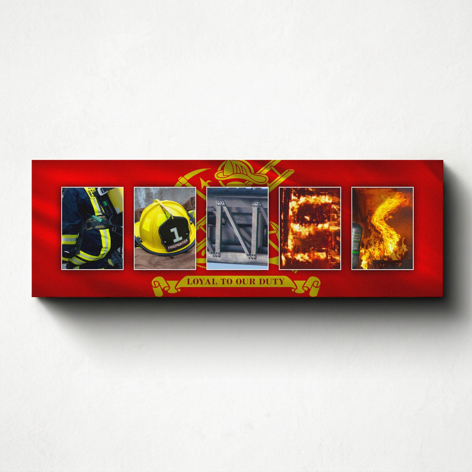 Personal-Prints art Firefighter Letters Name Print
