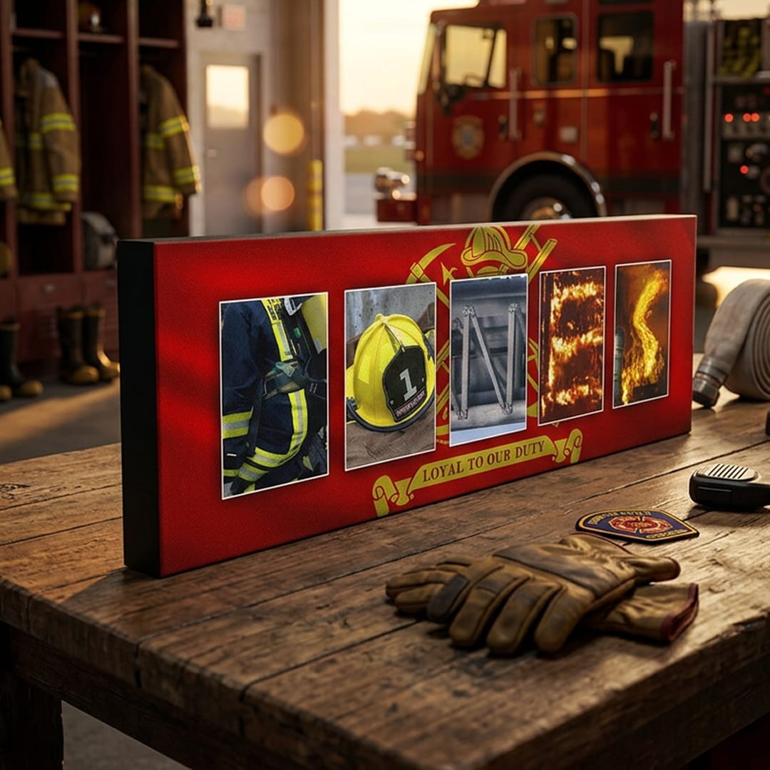 Personal-Prints art Firefighter Letters Name Print