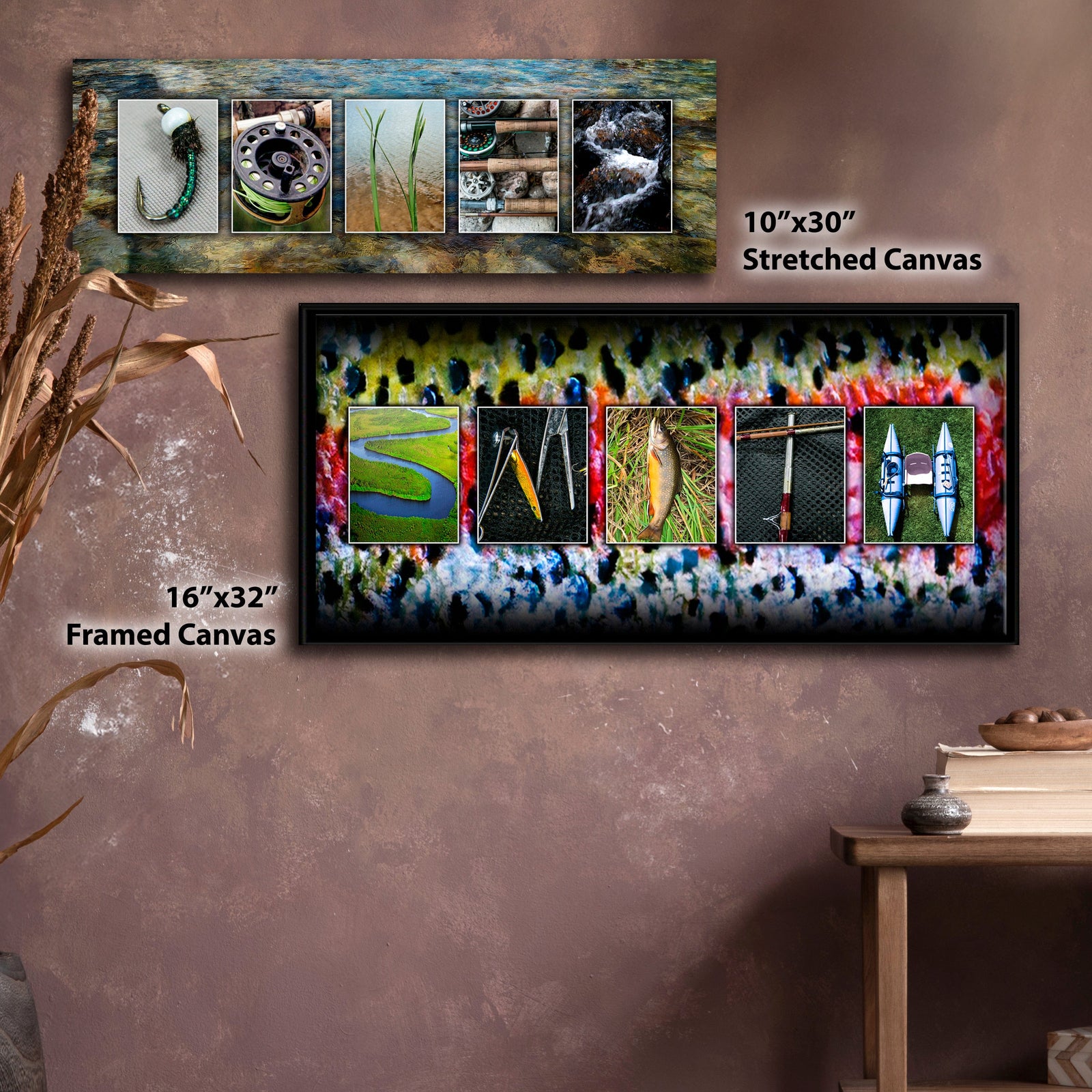 Personal-Prints art Fly Fishing Letter Name Art