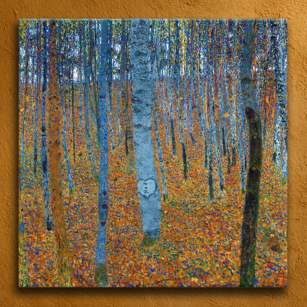Personal-Prints art 32&quot;x32&quot; Stretched Canvas Forest of Beech Trees