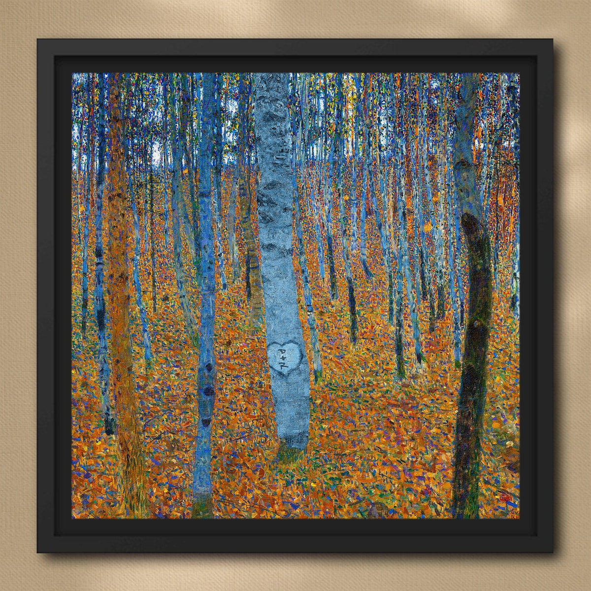 Personal-Prints art 24&quot;x24&quot; Float Framed Canvas Forest of Beech Trees