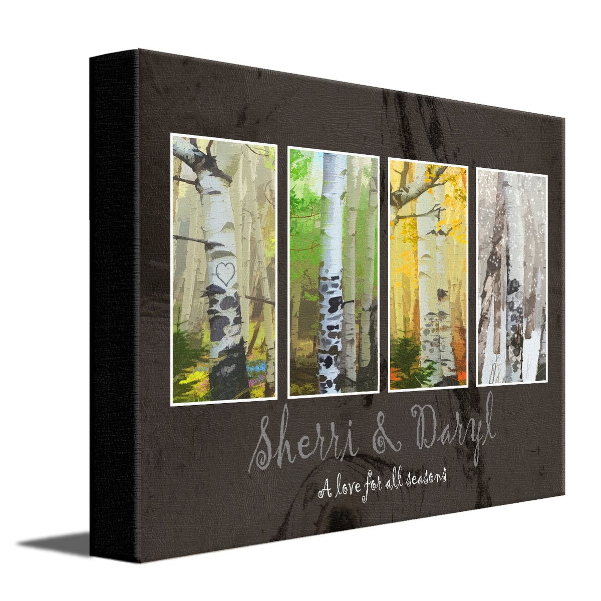 Personal-Prints art 11&quot;x14&quot; Stretched Canvas Four Seasons