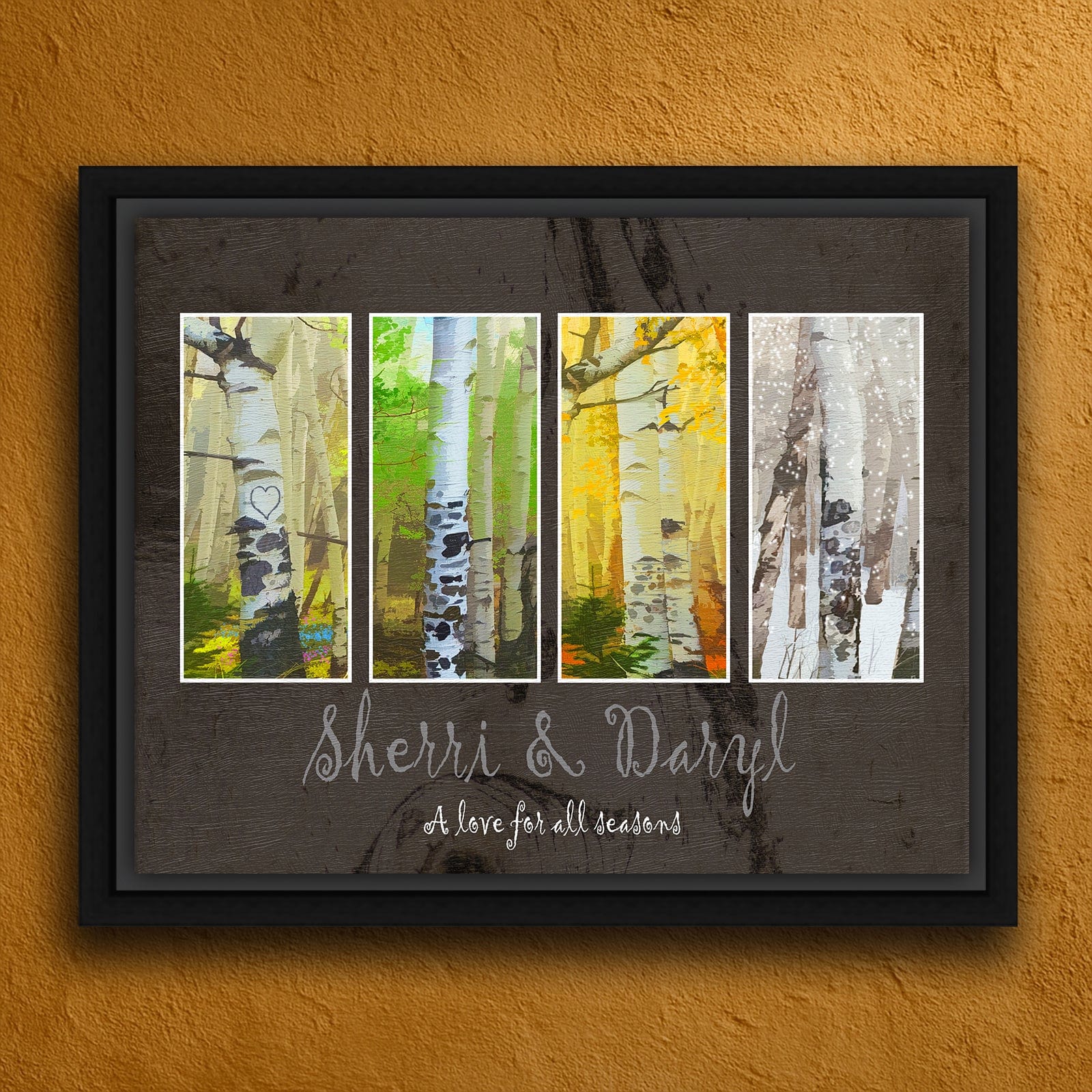 Personal-Prints art 20"x24" Float Framed Canvas Four Seasons