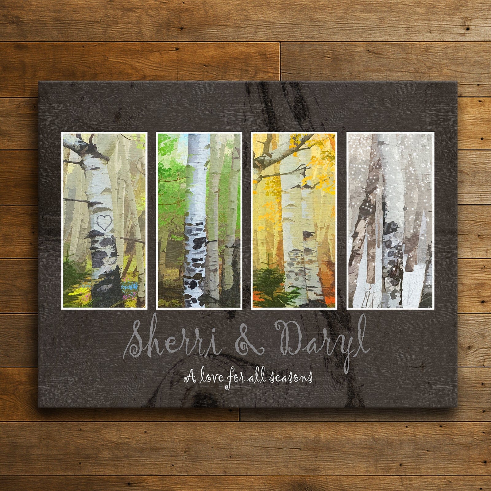 Personal-Prints art 16"x20" Stretched Canvas Four Seasons