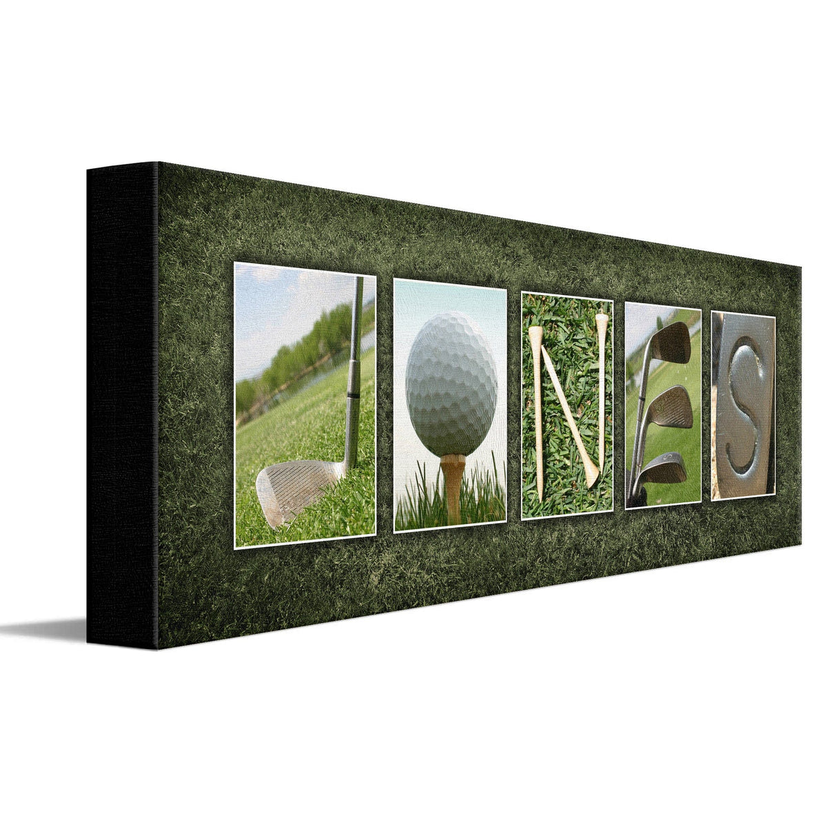 Personal-Prints art 6&quot;x18&quot; Stretched Canvas Golf Name Art Print