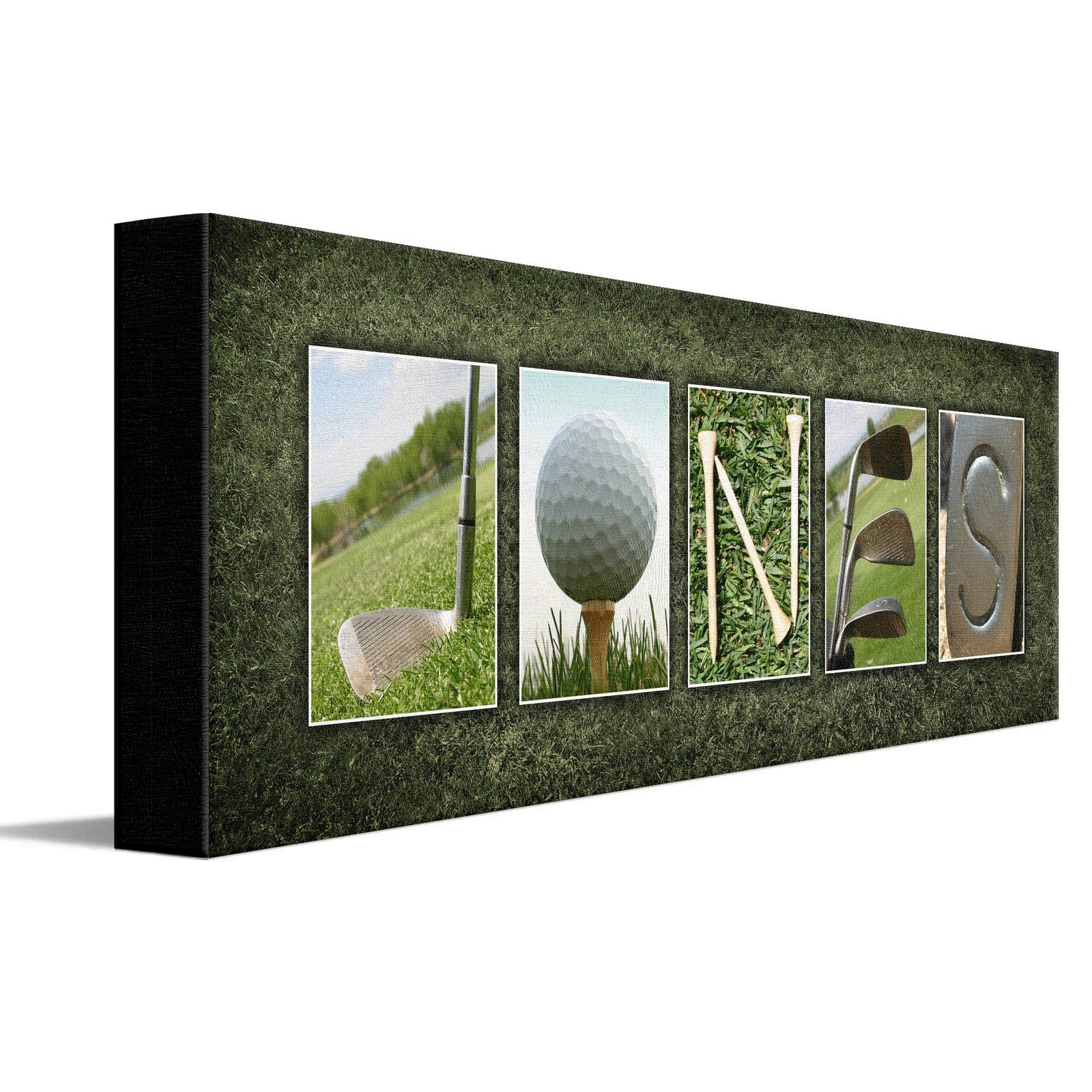 Personal-Prints art 6"x18" Stretched Canvas Golf Name Art Print