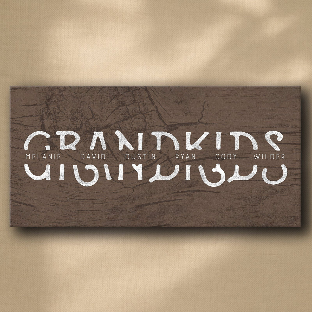 Personal-Prints art 16&quot;x32&quot; Stretched Canvas GRANDKIDS