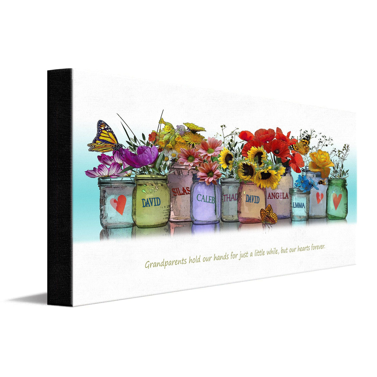 Personal-Prints art Grandkids Mason Jar Print