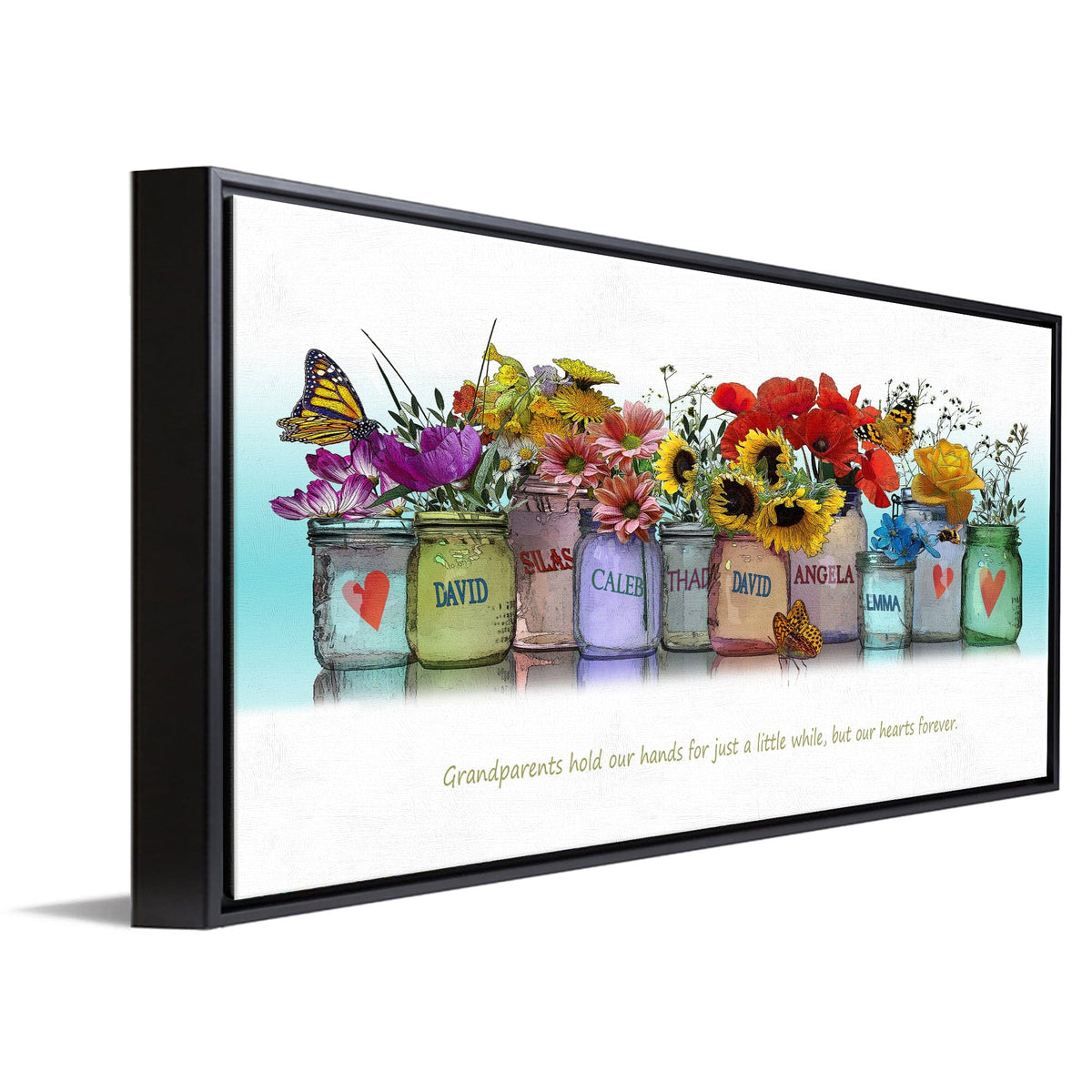 Personal-Prints art Grandkids Mason Jar Print