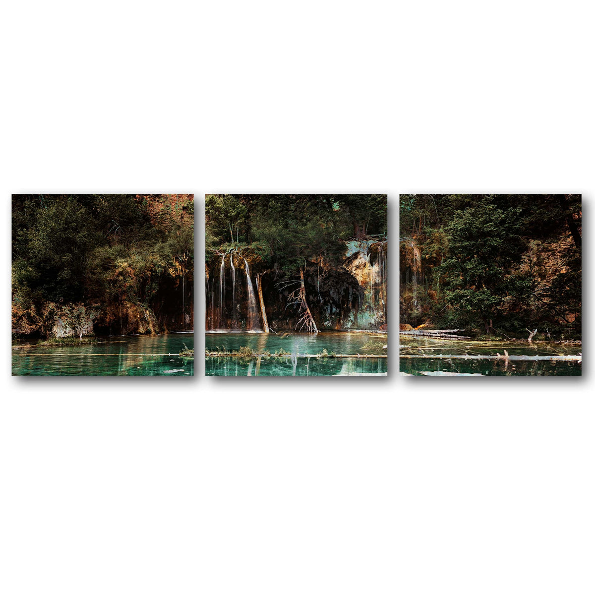 Personal-Prints art Hanging Lake Landscape - Triptych