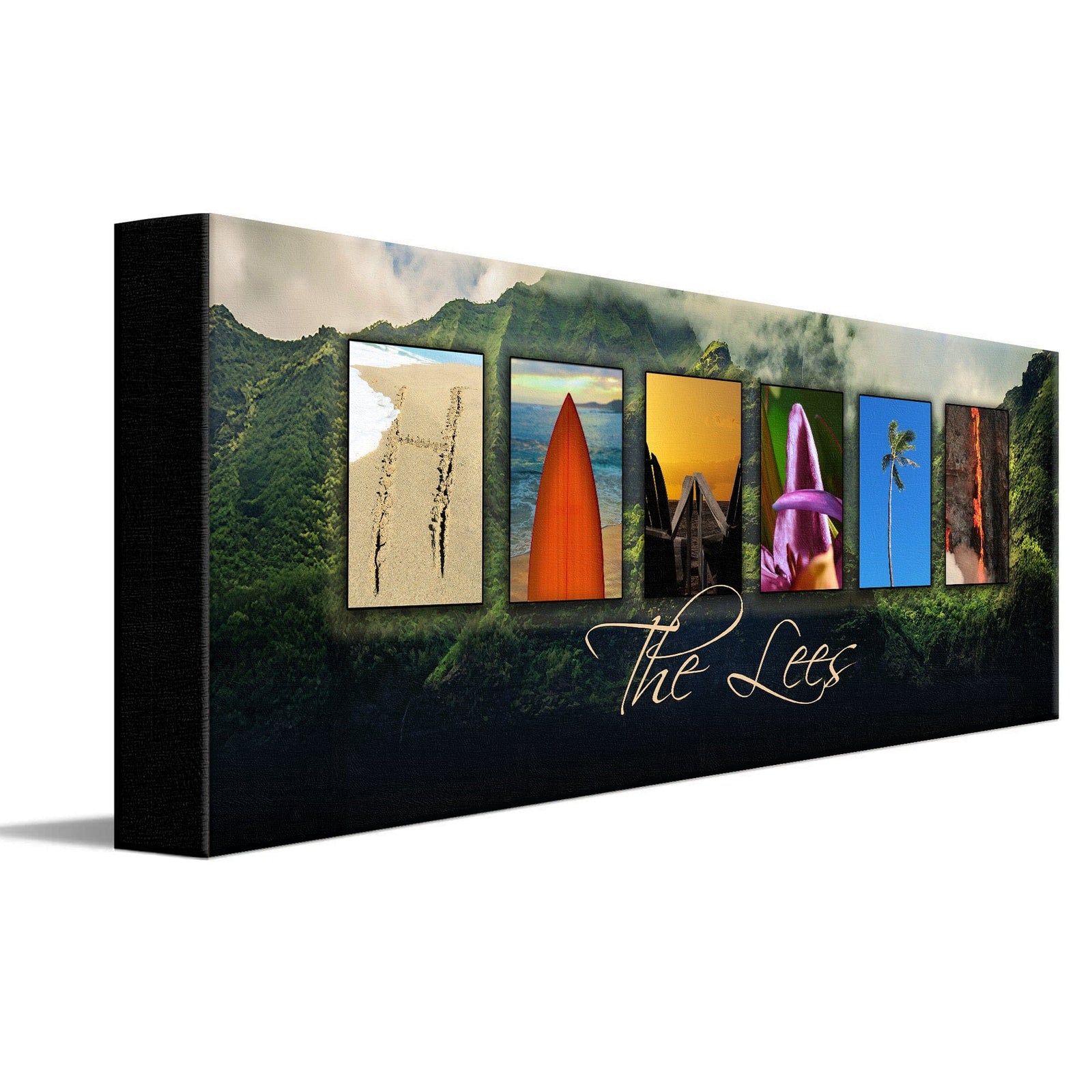 Personal-Prints art HAWAII - State Name Art