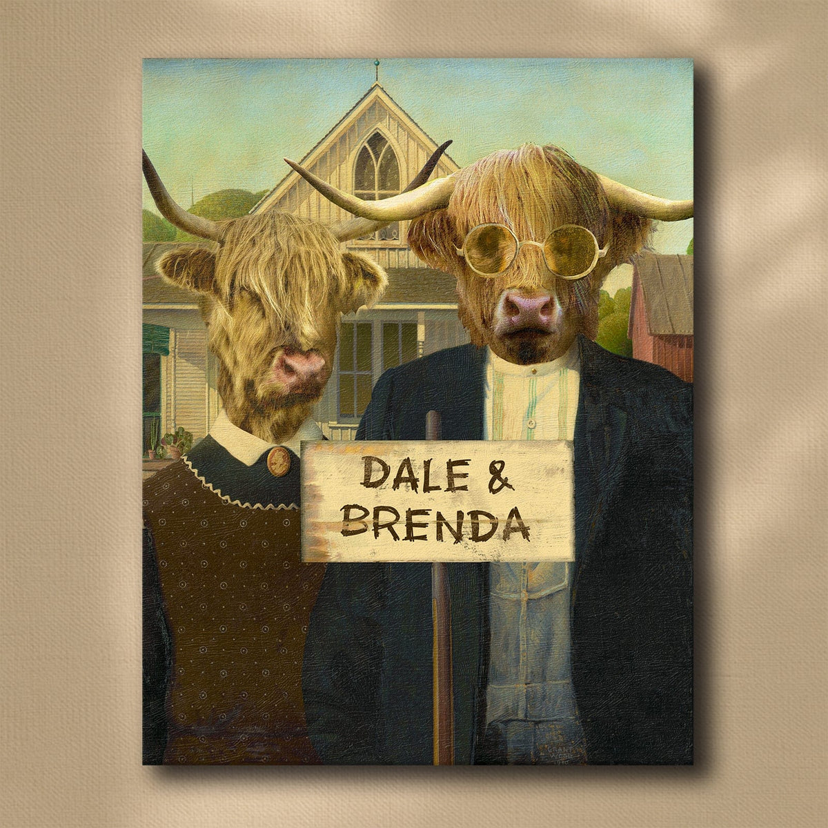 Personal-Prints art 16&quot;x20&quot; Stretched Canvas Highland Gothic